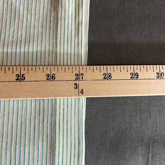 Lululemon Metal Vent Tech‎ Polo Shirt Mens Blue Green Striped Outdoor Athleisure - Picture 7 of 8